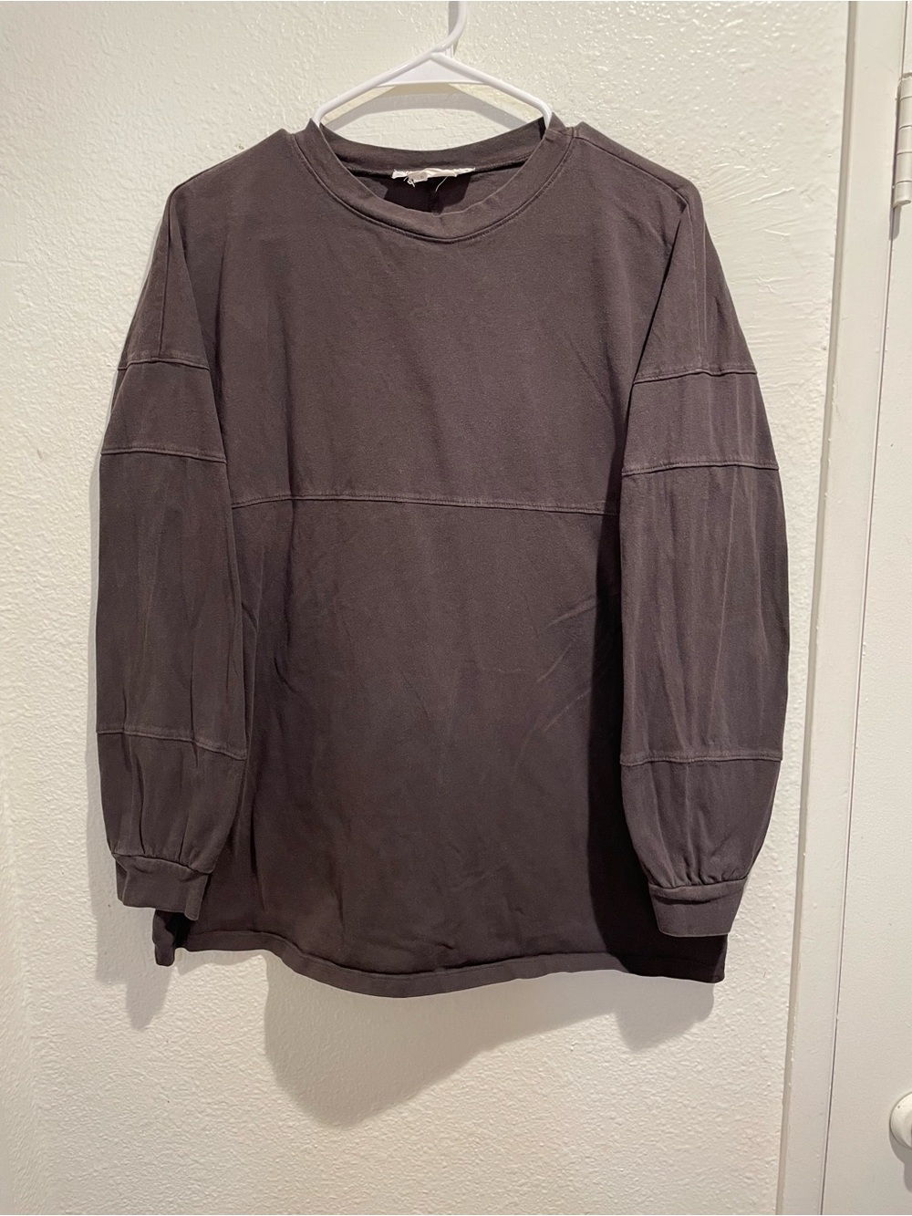 Urban Renewal Men's Charcoal Long Sleeve Spirit Jersey Crewneck Shirt L